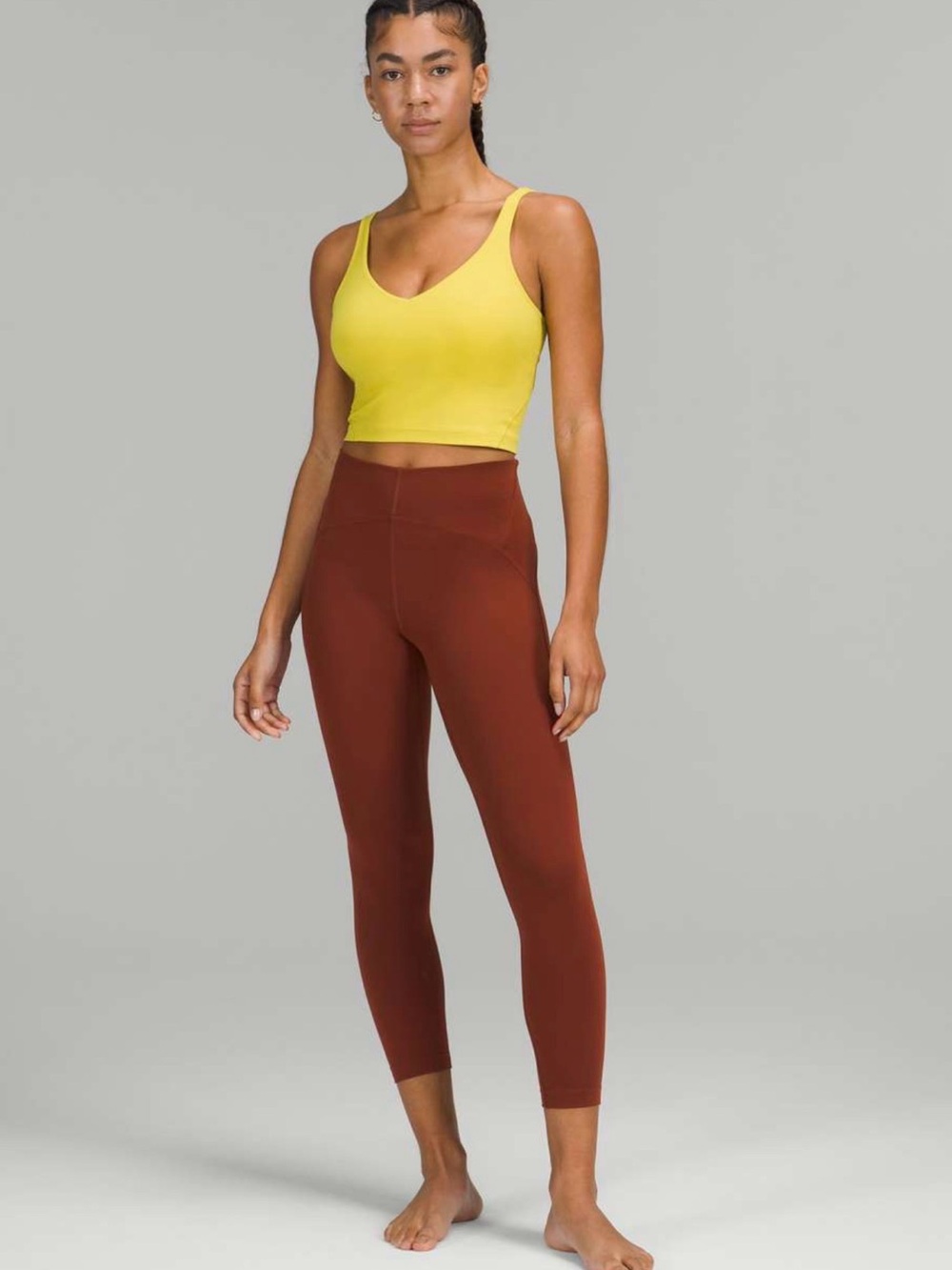 Lululemon InStill High-Rise Tight 25" Leggings Size 2 Date Brown Yoga Athletic